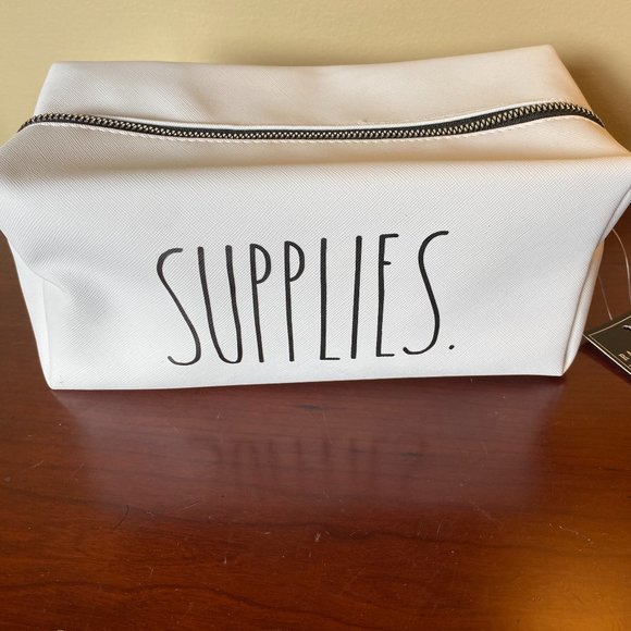 Rae Dunn Bags Rae Dunn Zipper Cosmetic Bag Supplies Case New Poshmark